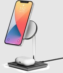 Акція на Native Union Wireless Charger Base Station Snap 2-in-1 Black (SNAP-2IN1-WL-BLK) for iPhone 15 I 14 I 13 I 12 series and Apple AirPods від Stylus