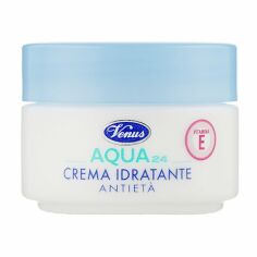 Акція на Антивіковий зволожувальний крем для обличчя Venus Aqua 24 Anti-Aging Moisturizing Cream With Vitamin E, 50 мл від Eva