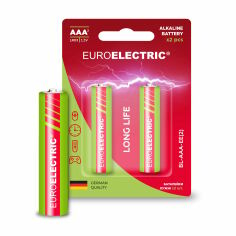 Акція на Лужна батарейка Euroelectric AAA LR03, 1.5V, 2 шт від Eva