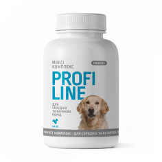 Акция на Вітаміни для собак в таблетках ProVET Profiline Максі комплекс для середніх та великих порід, 100 шт от Eva