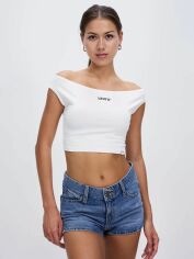 Акция на Топ жіночий Levi's 391380 XS Білий от Rozetka