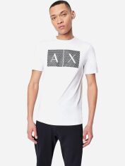 Акція на Футболка бавовняна довга чоловіча Armani Exchange 789468127 M Біла від Rozetka