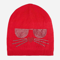 Акція на Шапка жіноча Karl Lagerfeld 977256948 One Size Червона від Rozetka