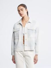 Акція на Куртка демісезонна коротка жіноча Calvin Klein 339930074 XL Блакитна від Rozetka