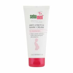 Акція на Крем для тіла Sebamed Sensitive Skin Anti-Stretch Mark Cream pH 5.5 для попередження та зменшення розтяжок, для вагітних, 200 мл від Eva
