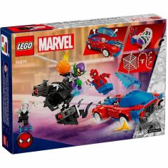 Акция на LEGO Marvel Гоночный автомобиль Человека-Паука и Зеленый Гоблин с ядом Венома 76279 от MOYO
