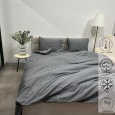 Акция на Підковдра Novita Зимова Колекція Super Soft Фланель Євро 210х215 см Grey Ecotton от Rozetka