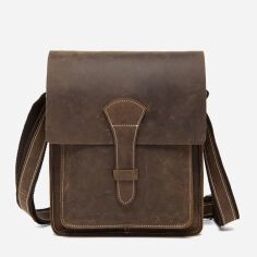 Акция на Чоловіча шкіряна сумка Vintage leather-14660 Коричнева от Rozetka