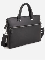 Акція на Чоловіча сумка-портфель Tiding Bag A25F-9157-1A Чорна від Rozetka