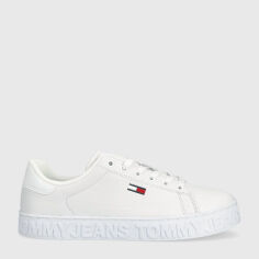 Акция на Жіночі кеди низькі Tommy Jeans EN0EN02531 37 (6.5US) Білі от Rozetka