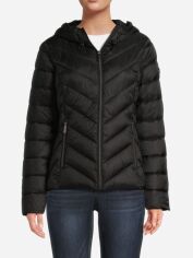 Акція на Куртка демісезонна коротка з капюшоном жіноча Michael Kors 237082798 XS Чорна від Rozetka
