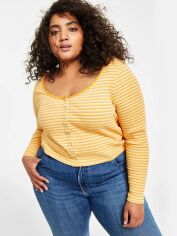 Акція на Кардиган в'язаний жіночий Levi's 809132898 3X Помаранчевий від Rozetka