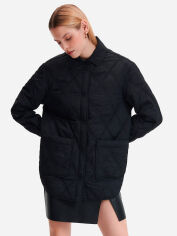 Акція на Куртка демісезонна подовжена жіноча Reserved 1582N-99X M Чорна від Rozetka
