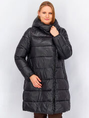 Акція на Пальто-куртка довге демісезонне з капюшоном жіноче Reserved 1701I-99X 42 Чорне від Rozetka