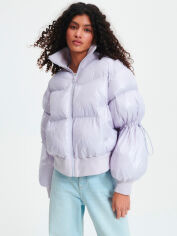 Акция на Куртка зимова коротка жіноча Reserved 9126Q-04X S Лавандова от Rozetka