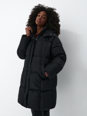 Акция на Пальто-куртка жіноче Mohito 0456Q-99X 32 Чорне от Rozetka