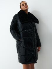 Акція на Пальто-куртка жіноче Mohito 0819R-99X 38 Чорне від Rozetka