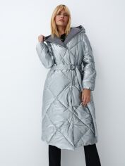 Акция на Пальто-куртка жіноче Mohito 8803Q-SLV 36 Сріблясте от Rozetka