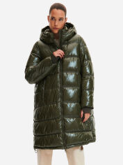 Акция на Куртка зимова жіноча Reserved 2875P-78X 34 Коричнево-зелена от Rozetka