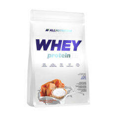 Акция на Дієтична добавка протеїн в порошку AllNutrition Whey Protein Солона карамель, 2.27 кг от Eva