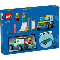 Акция на LEGO City Карета скорой помощи и сноубордист 60403 от MOYO