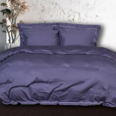 Акція на Комплект постільної білизни Mirson King Size 220х240 см Сатин Imperial Satin Naples від Rozetka