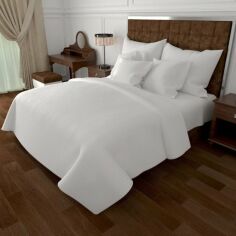 Акція на Комплект постільної білизни MirSon King Size 220 x 240 17-0605 Stripe White Бязь від Rozetka