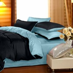 Акция на Комплект постільної білизни MirSon King Size 220х240 см Royal Soft 0848 + 0845 Richard Сатин от Rozetka