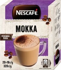 Акція на Напій кавовий NESCAFE Mokka розчинний у стіках 20 шт х 16 г від Rozetka