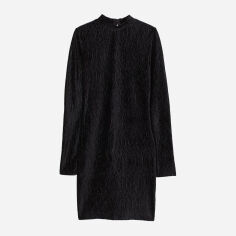 Акція на Сукня коротка жіноча H&M 0902509 XXS Чорна від Rozetka