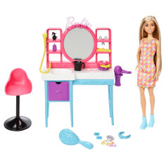 Акція на Ігровий набір Barbie Перукарський салон (HKV00) від Будинок іграшок
