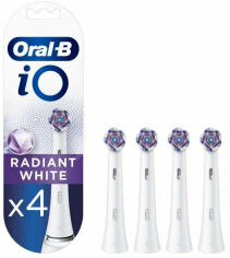 Акція на Насадка для зубної щітки Braun Oral-B iO Radiant White (4) від Y.UA