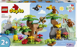 Акція на Конструктор Lego Duplo Дикі тварини Південної Америки (10973) від Y.UA