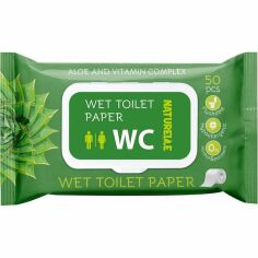 Акция на Туалетная бумага влажная Naturelle Алоэ и комплекс витаминов 50шт от MOYO