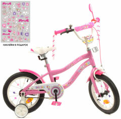 Акция на Велосипед детский 2-х кол. 14д. Profi Y14241 Unicorn (pink) от Stylus
