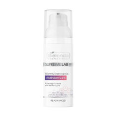 Акція на Нічний крем для обличчя Bielenda Professional Supremelab Active Night Cream With Retinol 0.1% з ретинолом, 50 мл від Eva