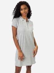 Акція на Сукня-футболка коротка літня жіноча U.S. Polo Assn 214981-ZH00A(HEATHER GRAY) L Сіра від Rozetka