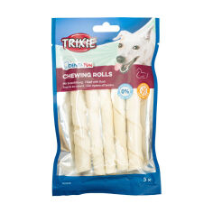 Акція на Ласощі для собак Trixie Denta Fun Chewing Rolls з качкою, 90 г від Eva