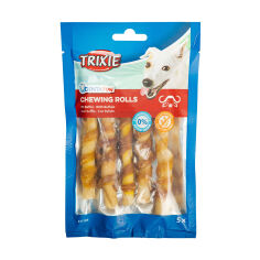 Акція на Ласощі для собак Trixie Denta Fun Chewing Rolls для чищення зубів, з м'ясом буйвола, 70 г від Eva