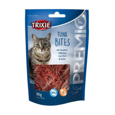 Акція на Ласощі для кішок Trixie Premio Tuna Bites з тунцем, 50 г від Eva