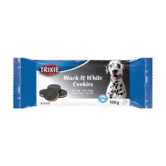 Акція на Ласощі для собак Trixie Black & White Cookies з куркою, 100 г від Eva