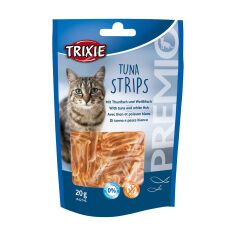 Акція на Ласощі для кішок Trixie Premio Tuna Strips з тунцем, 20 г від Eva
