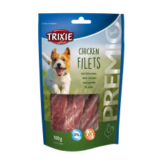 Акция на Ласощі для собак Trixie Premio Chicken Filets з куркою, 100 г от Eva