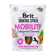 Акція на Ласощі для собак Brit Dental Stick Mobility колаген та куркума, 251 г від Eva