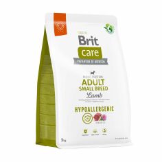 Акция на Сухий корм для собак малих порід Brit Care Adult Small Breed Hypoallergenic з ягням, 3 кг от Eva