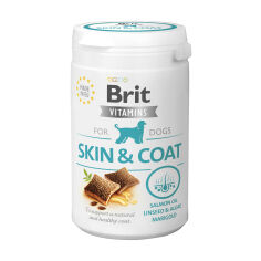 Акція на Вітаміни для собак Brit Vitamins For Dogs Skin & Coat для шкіри та шерсті, 150 г від Eva