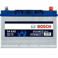 Акція на Автомобильный аккумулятор Bosch 85Ah-12v EFB (S4E42), R+, EN800 Азия (52371308439) (0092S4E420) від MOYO