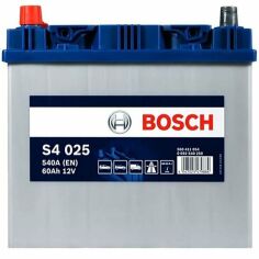 Акция на Автомобильный аккумулятор Bosch 60Ah-12v (S4025), L+, EN540 Азия (5237437147) (0092S40250) от MOYO