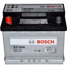 Акция на Автомобильный аккумулятор Bosch 56Ah-12v (S3006), L+, EN480 (5237437151) (0092S30060) от MOYO