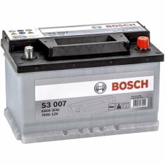 Акция на Автомобильный аккумулятор Bosch 70Ah-12v (S3007), R+, EN640 (5237437156) (0092S30070) от MOYO